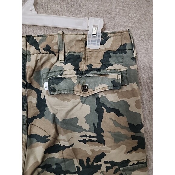 Levis Camouflage Cargo Chino Pants Mens 36x30(28) Green Tan Pockets 100% Cotton - Picture 6 of 11